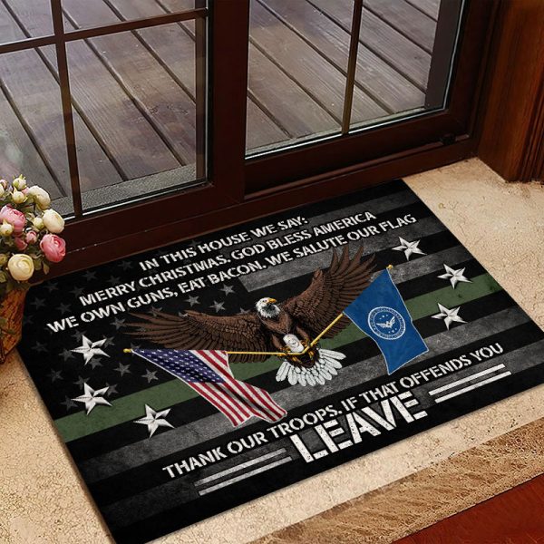 US military door mat - Thank our troops Sale