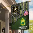 Personalized Flag for Veteran With Insignia - Half Flag Supply