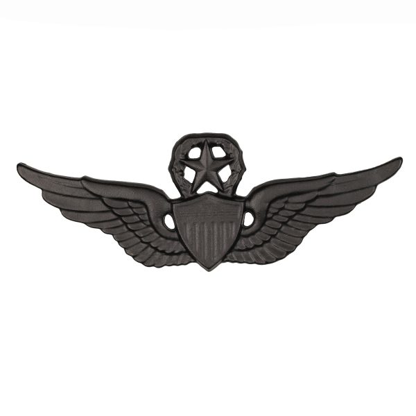 U.S. Army Aviator Master STA-BRITE® BLACK Metal Pin-on Badge For Sale