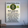 Colorful Brushed Aluminum Print For Veteran - Pride Sale