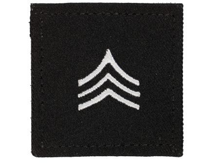 Army Sergeant 2x2 Black with Hook Fastener Online now