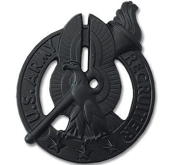 U.S. Army Recruiter Basic STA-BRITE® BLACK Metal Pin-on Badge Online Hot Sale