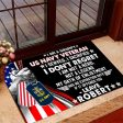 Veteran door mat with your name - I am not a legend Navy Cheap