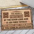 Veteran door mat - This house is protected Air Force Fashion