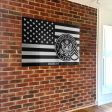 Brushed Aluminum Print For Veteran - Flag With Insignia Fashion