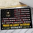 Veteran door mat with your name - Pride Sale