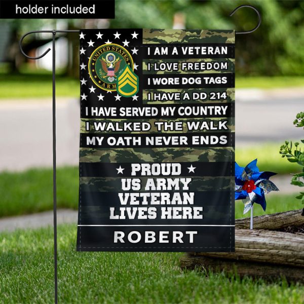 Personalized Flag With Insignia - Veteran s Pride Online