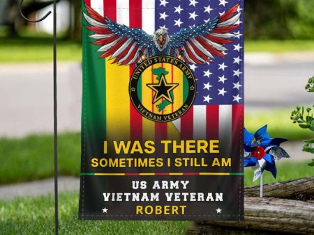 Personalized Flag for Vietnam Veteran - Sometimes I Am Still There For Discount