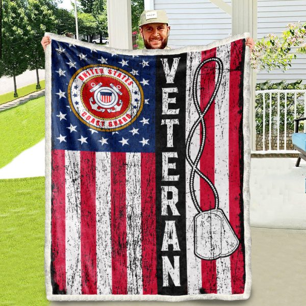 Veteran blanket - Proud veteran sleep here Coast guard For Discount