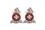 US Army 14th Field Artillery Unit Crest (Pair) Online Sale