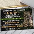 Veteran door mat with your name - DD-214 Army Sale