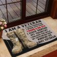 Veteran door mat with your name - Veteran s charter Army Discount