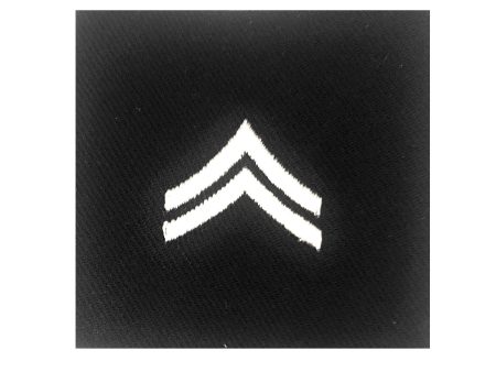 (E4) Corporal 2x2 Black Sew-on Rank (each) Online now