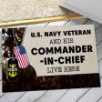 Personalized door mat with your name - For Army Veteran Online