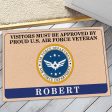 Veteran door mat with your name - Approved by proud Air Force For Sale