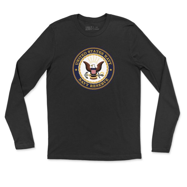 United States Navy Reserve Insignia Men s Long Sleeve on Sale