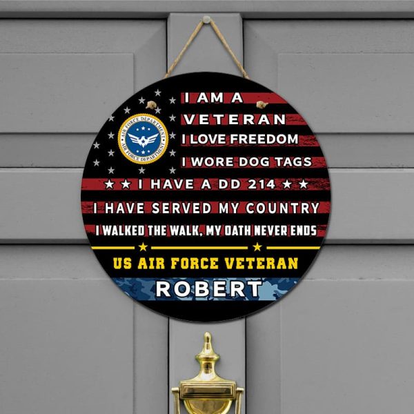 Door sign - Pride is always in my soul Air force Online