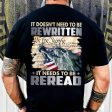 Veteran T-shirt - It Needs To Be Reread Fashion