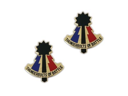 194th Armor Brigade Crest   Thunderbolts Of Battle  (pair) For Cheap