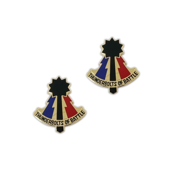 194th Armor Brigade Crest   Thunderbolts Of Battle  (pair) For Cheap