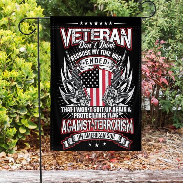 Veteran Flag - My time has ended Cheap