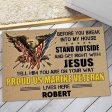 Veteran door mat with your name - Guard eagle Marine Corps For Discount