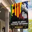 Personalized Flag for Veteran - Proud Vietnam Veteran Discount