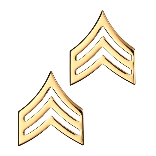 U.S. Army E5 Sergeant STA-BRITE® Pin-on Rank For Sale