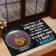 Veteran door mat with your name - I have served with courage Discount