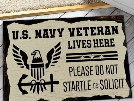 Veteran door mat - Don t startle or solicit Navy Online now