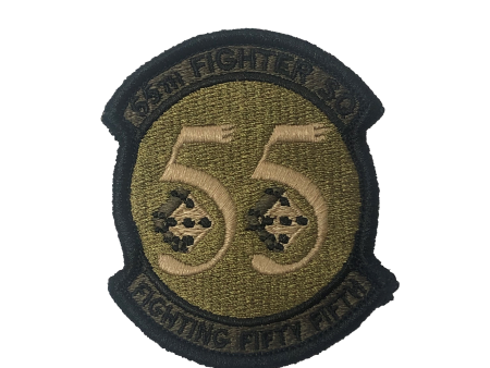 55th Fighter Squadron OCP Patch W  Hook Fastener For Cheap