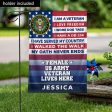 Personalized Flag for a Female Veteran  - I Love Freedom Online Hot Sale