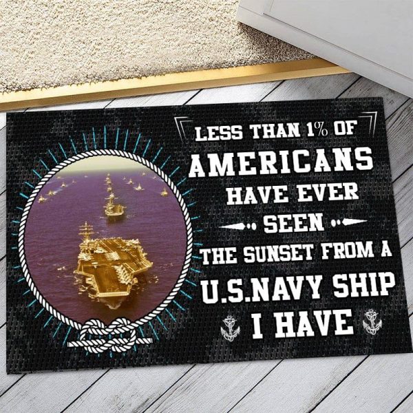 Veteran door mat with your name - I have served with courage Discount