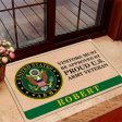 Veteran door mat with your name - Visitors must be approved Army Online Hot Sale