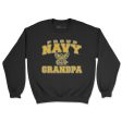 Proud Navy Grandpa Men s Sweatshirt For Cheap