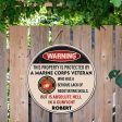 Door sign - Warning Marine corps Cheap