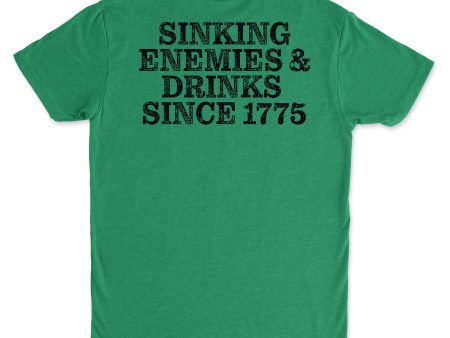 Sink Drinks All Black Men s Limited Emerald Edition T-Shirt Sale