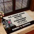 Personalized door mat with your name - For Coast Guard Veteran Sale