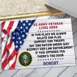 Veteran door mat with your name - Support our troops Army Online