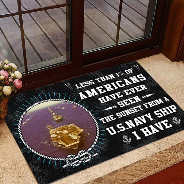 Veteran door mat with your name - I have served with courage Discount