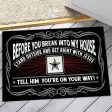 US military door mat - Stand outside Online