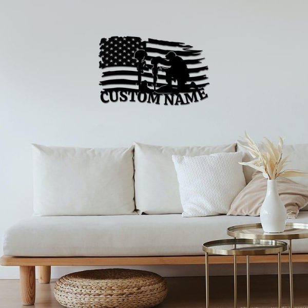 Veteran metal wall art - National power Supply