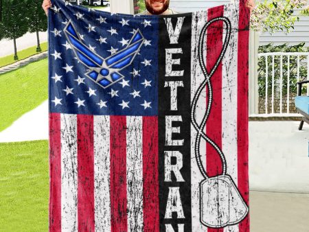 Veteran blanket - Proud veteran sleep here Air Force Hot on Sale