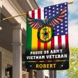 Personalized Flag for Vietnam Veteran - Flag And Eagle Fashion