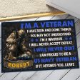 Veteran door mat with your name - Kneel for the fallen Navy For Cheap