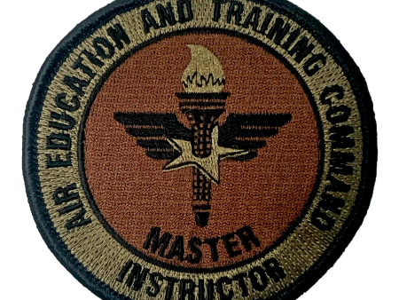 A.F. Air Education & Training Command Master Instructor Spice Brown OCP Patch W  Hook Fastener on Sale