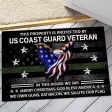 Veteran door mat - This property is protected by proud US Veteran Coast Guard Fashion