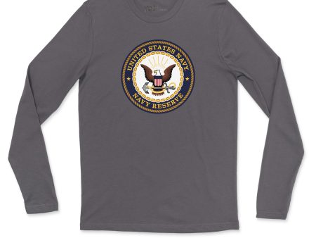 United States Navy Reserve Insignia Men s Long Sleeve on Sale