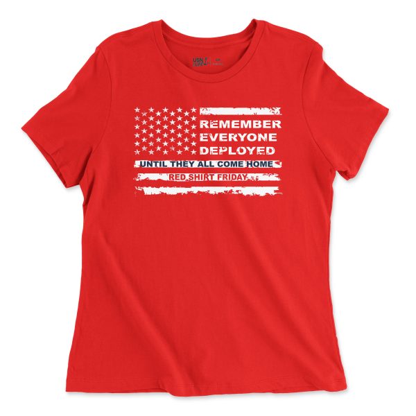 RED White and Blue Women s T-Shirt For Cheap