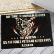 Personalized door mat with your name - Veteran forever For Cheap